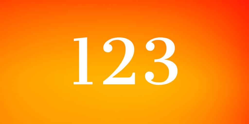 123 Angel Number