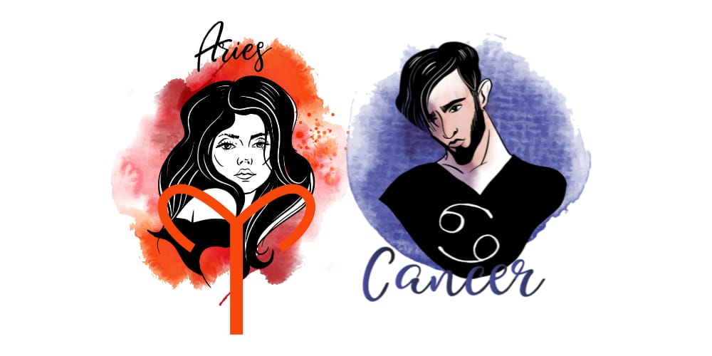 Aries Woman and Cancer Man