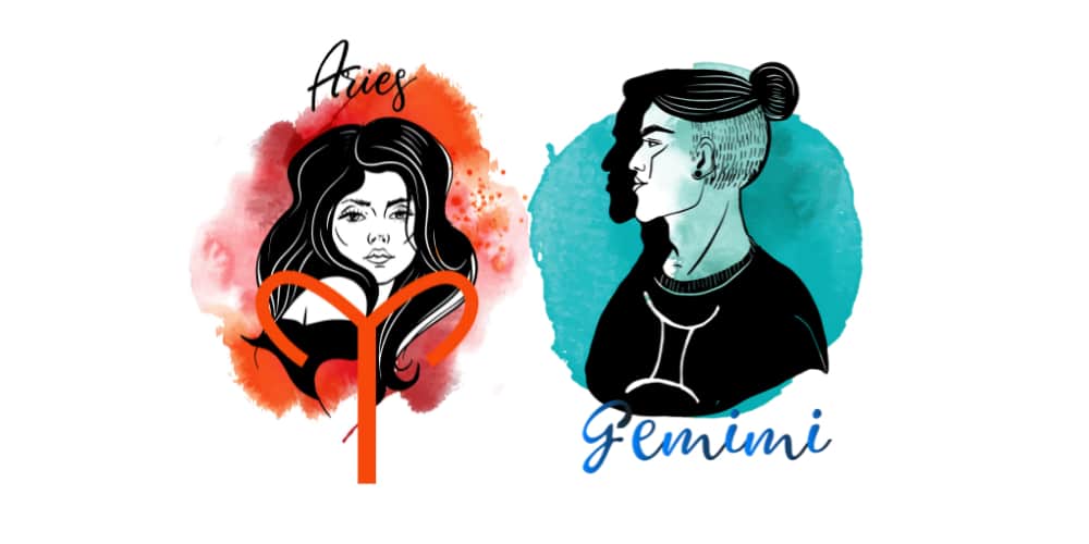 Aries Woman and Gemini Man