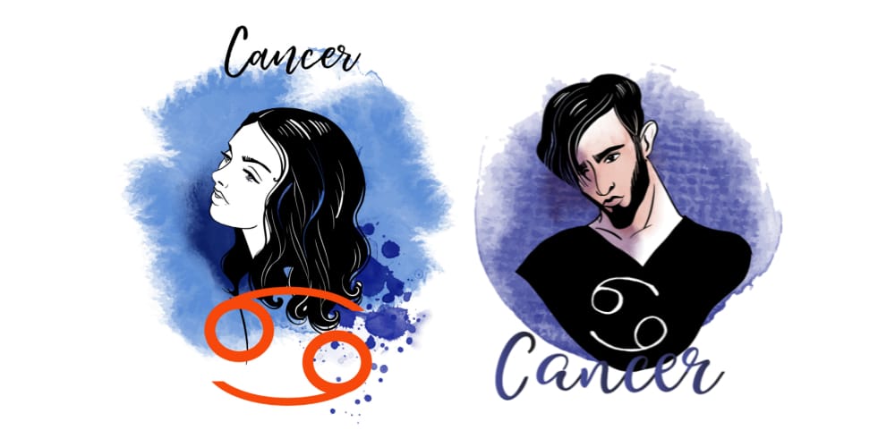 Cancer Woman and Cancer Man