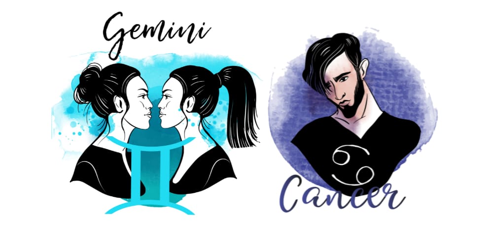 Gemini Woman and Cancer Man