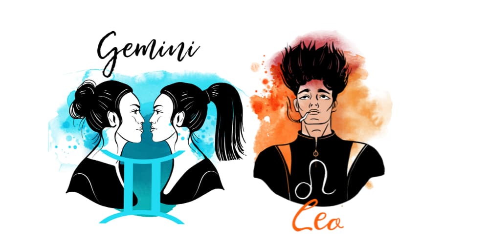 Gemini Woman and Leo Man