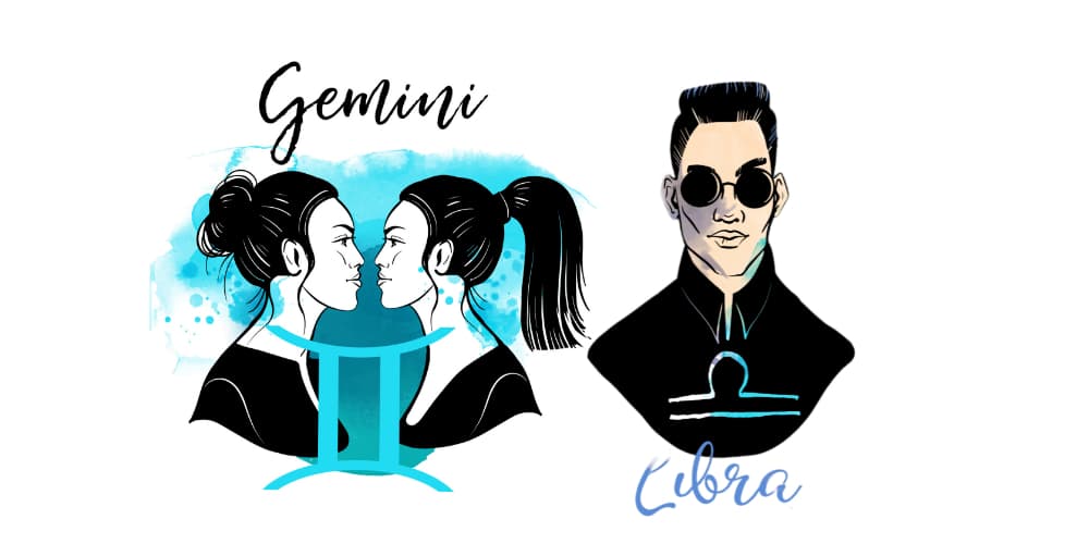 Gemini Woman and Libra Man