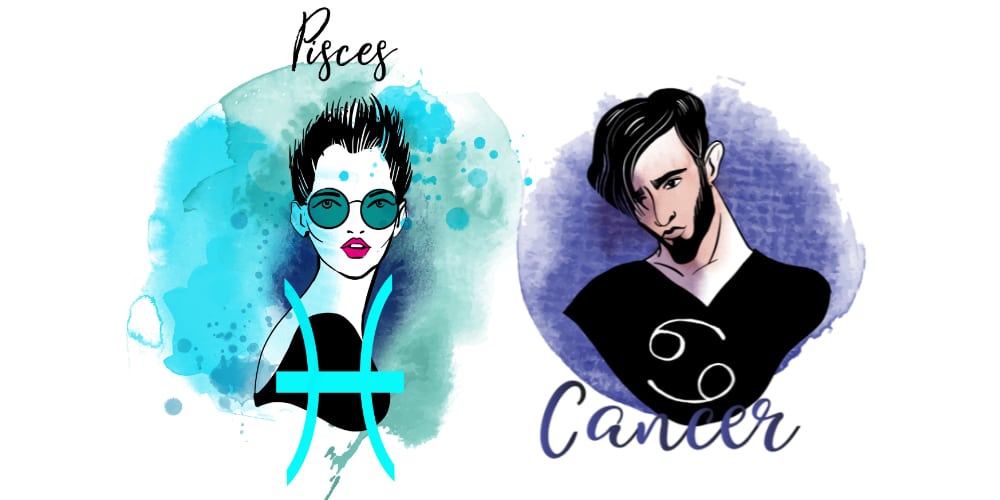 Pisces Woman and Cancer Man