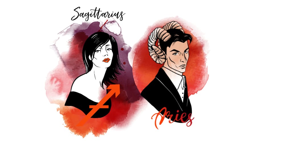 Sagittarius Woman and Aries Man