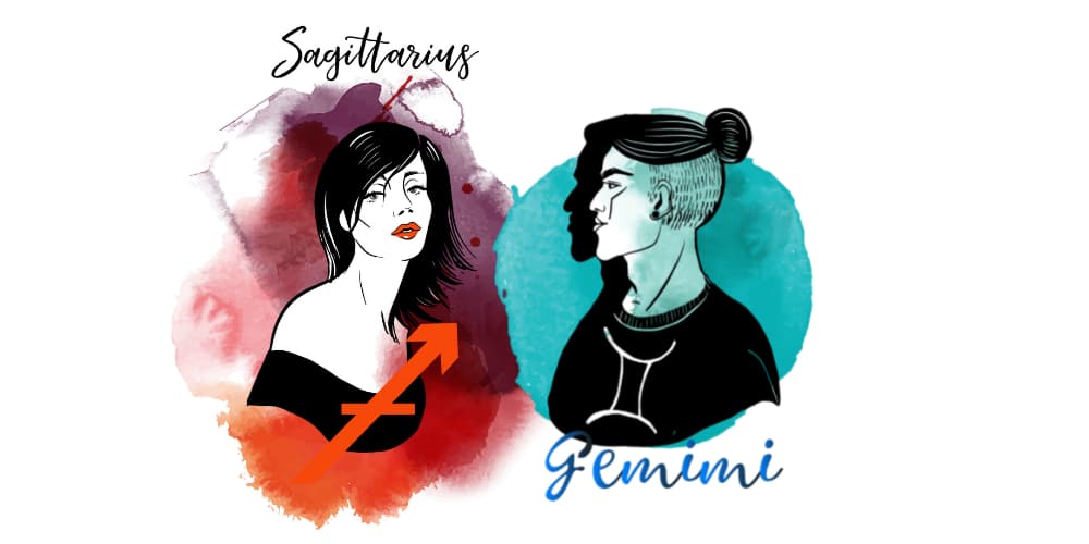 Sagittarius Woman and Gemini Man