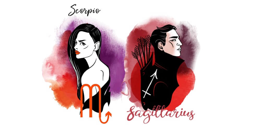 Scorpio Woman and Sagittarius Man