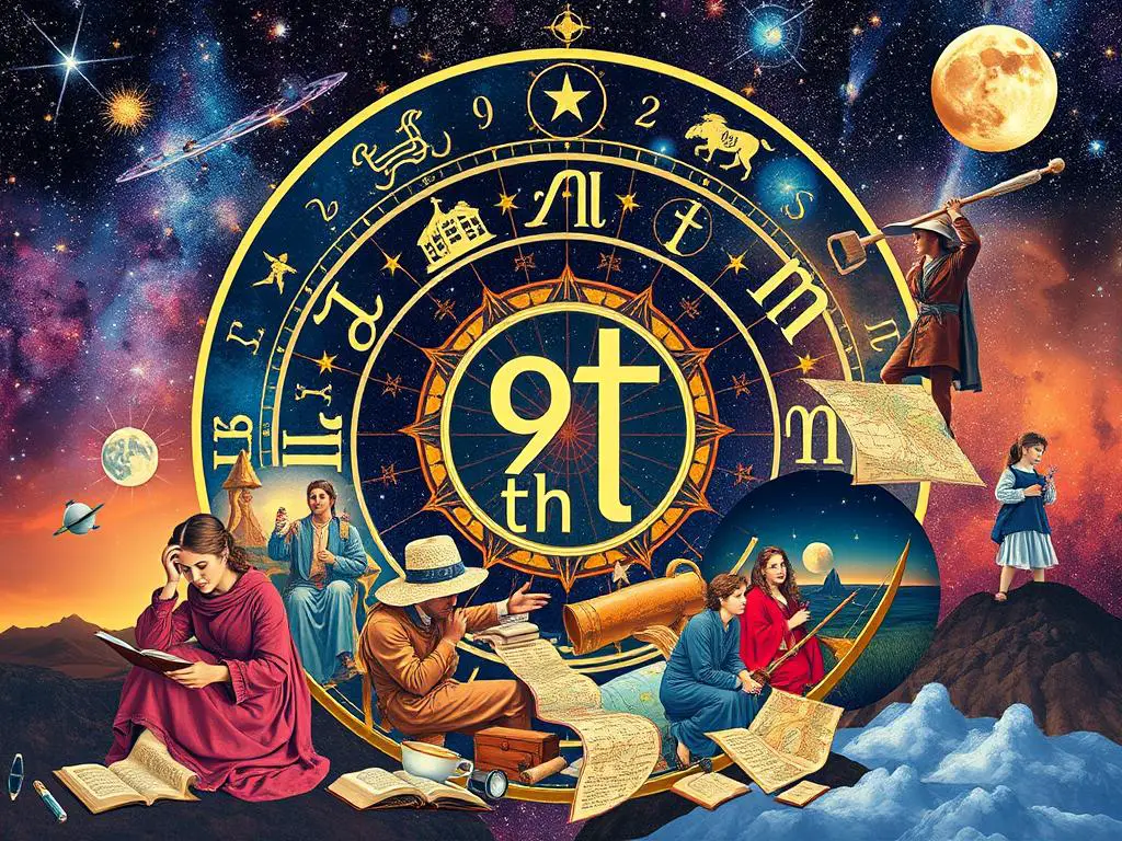 9th house in astrology representations