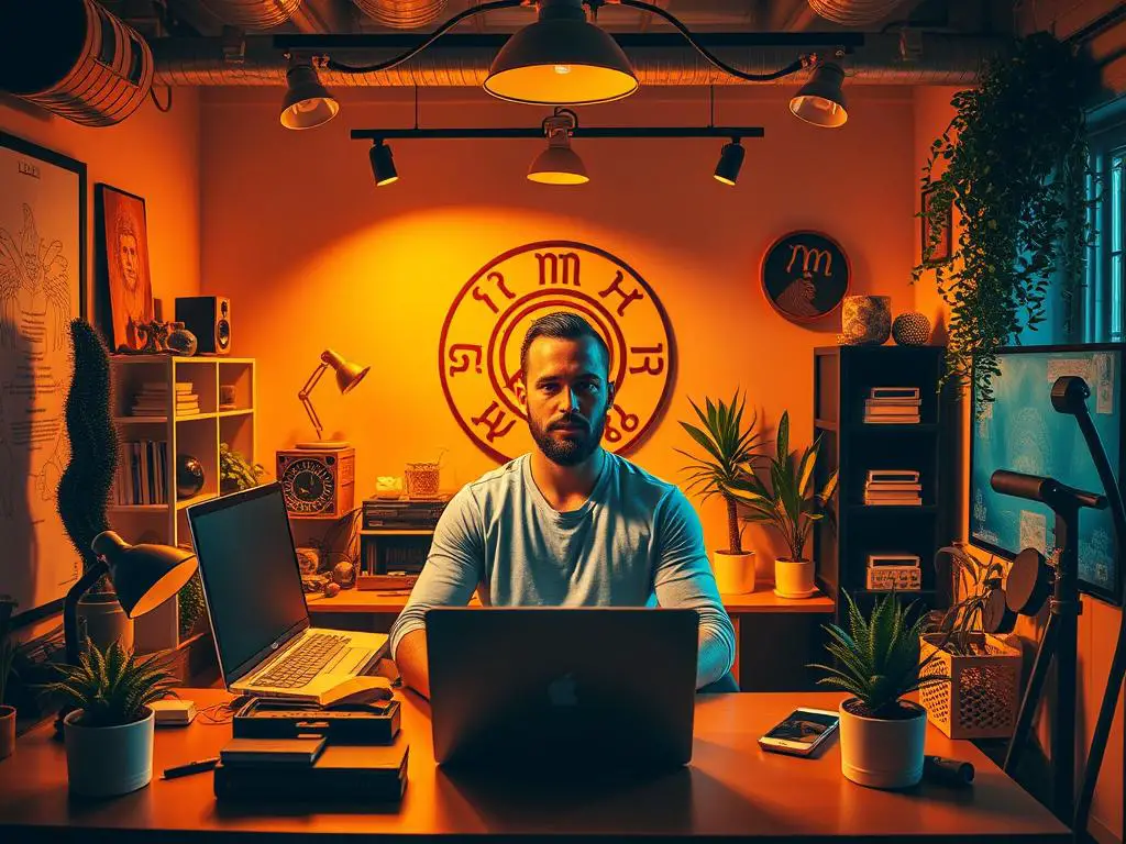 lua em leão ambiente de trabalho