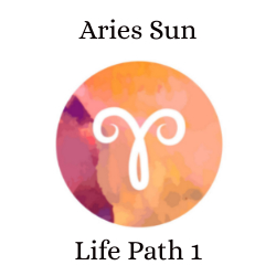 Aries Sun with Life Path 1