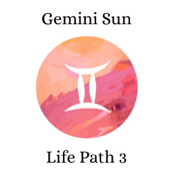 Gemini Sun with Life Path 3