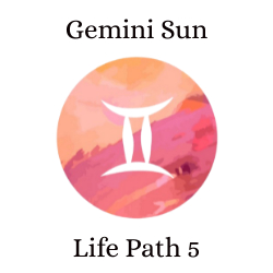 Gemini Sun with Life Path 5