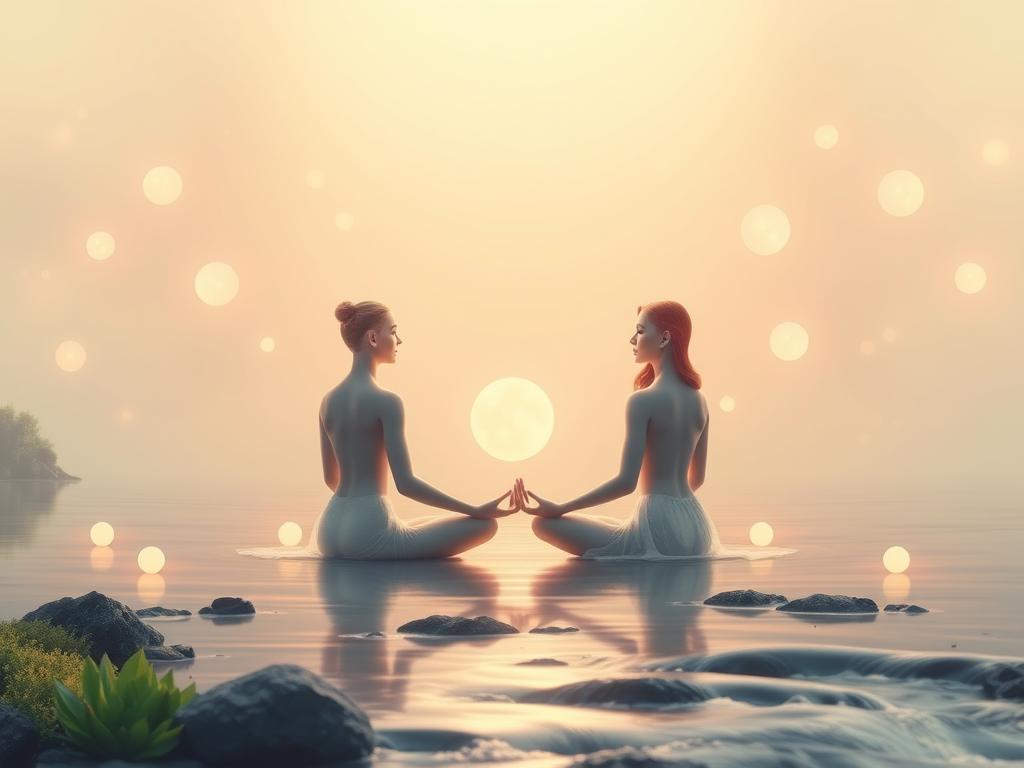 Twin flame meditation visual