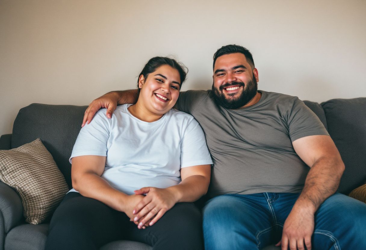 Two friends enjoying each other's company in a cozy living room.